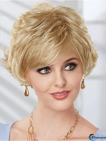 Bob Wig UK With Synthetic Capless Wavy Style Chin Length