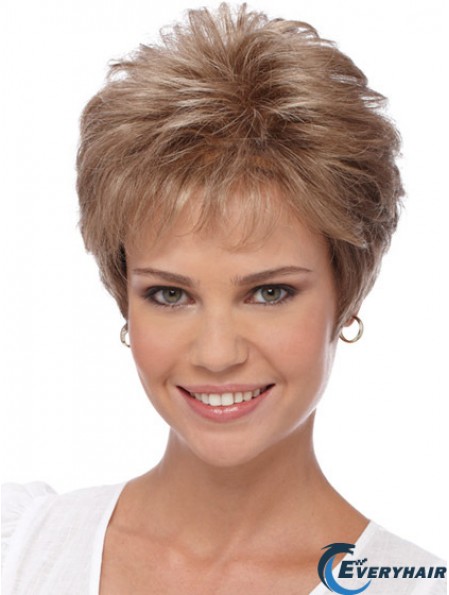 Short Wigs For Women With Capless Boycuts Cropped Length Wavy Style