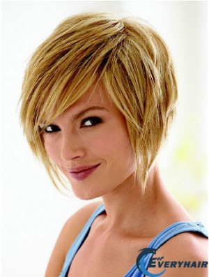 Short Hair Styles Bob With Capless Synthetic Straight Style Bobs
