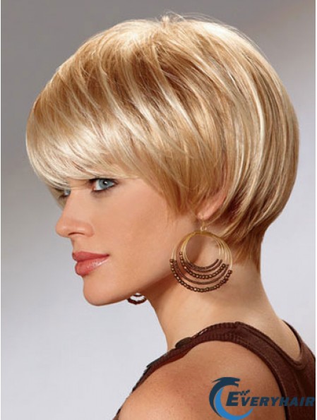 Short Bob Wigs For Women With Capless Straight Style Short Length