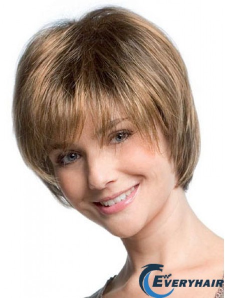 Bobs Straight Blonde Capless Sassy Short Wigs