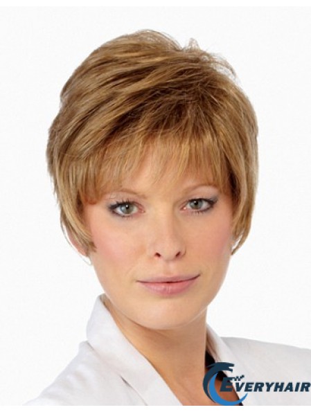 Boycuts Cropped Blonde Straight Amazing Petite Wigs