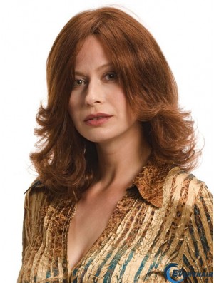 Remy Human Hair Shoulder Length Curly Capless Elderly Lady Wigs
