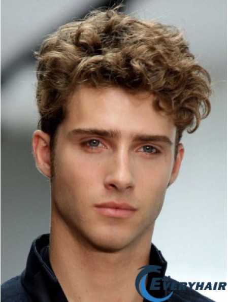 Fashion Blonde Synthetic Wavy Capless Short Boycuts Buy Men Wigs Online