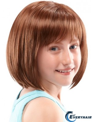 Kids Wigs UK Lace Front Chin Length With Synthetic