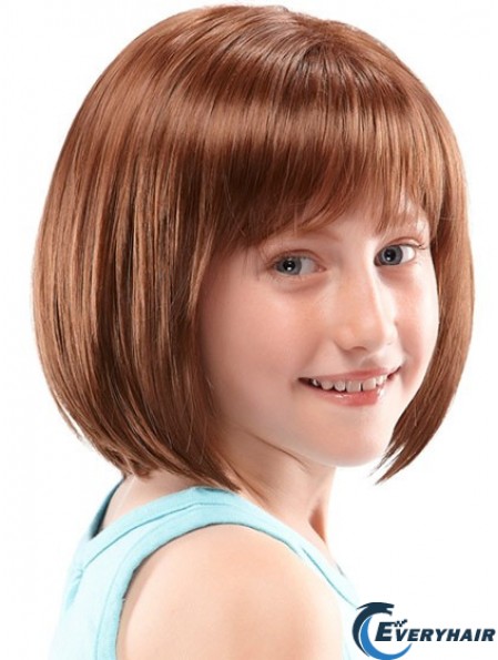 Kids Wigs UK Lace Front Chin Length With Synthetic