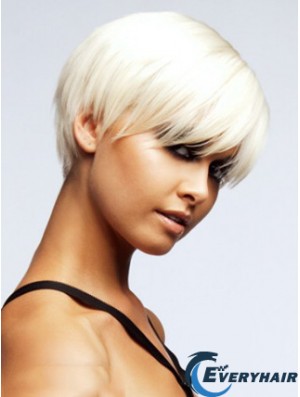 Capless Boycuts Short Straight 8 inch Discount Fashion Wigs