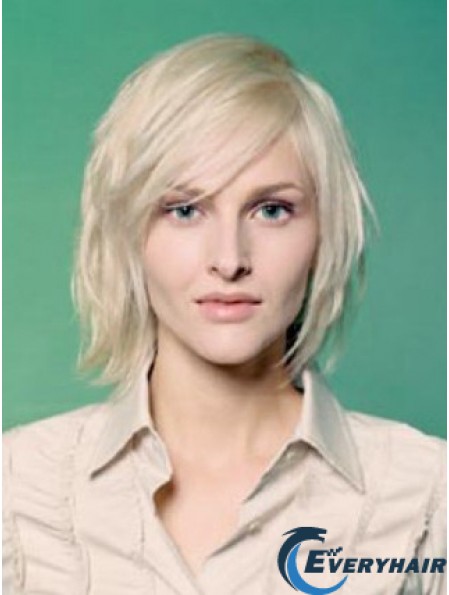 Full Lace Bobs Chin Length Straight 10 inch Platinum Blonde Sleek Fashion Wigs