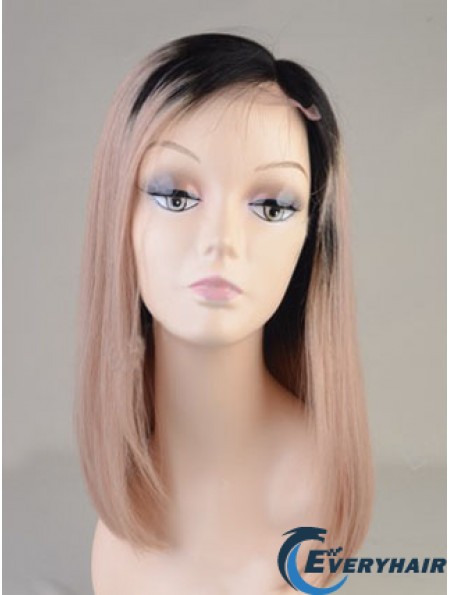 Long Straight Without Bangs Full Lace 14 inch Best Black Women Wigs