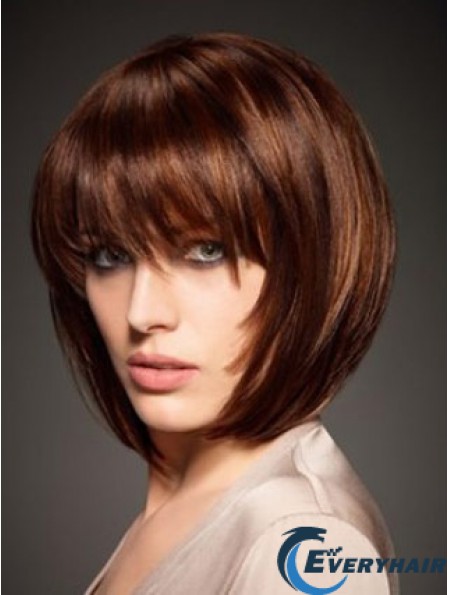 Chin Length Straight Capless Wigs Online Cheap