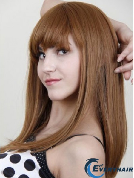 With Bangs Long Auburn UK Cheap Wigs