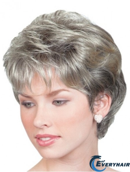 Wigs For Elderly Lady UK With Lace Front Chin Length