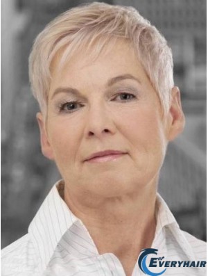 Straight Capless 8 inch Suitable Short Grey Wigs