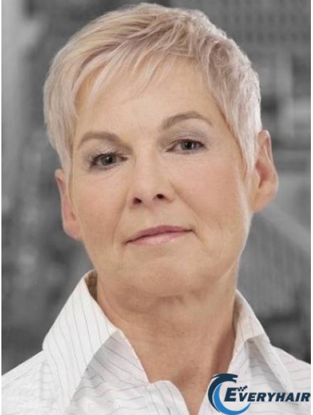 Straight Capless 8 inch Suitable Short Grey Wigs