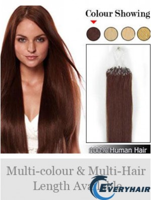 Online Auburn Straight Micro Loop Ring Hair Extensions