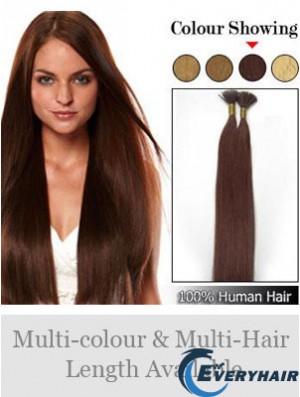 Auburn Straight Stick/I Tip Hair Extensions