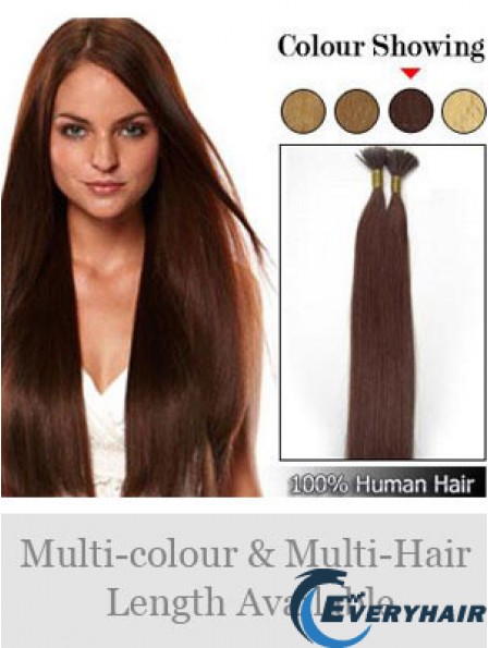 Auburn Straight Stick/I Tip Hair Extensions