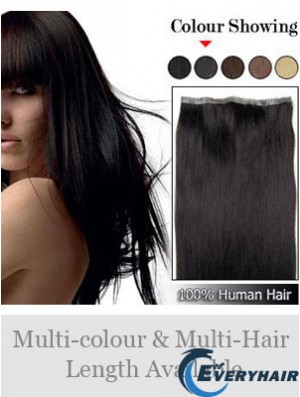 Straight Remy Human Hair Black Incredible Weft Extensions