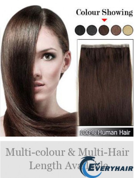Straight Remy Human Hair Brown Cheapest Weft Extensions