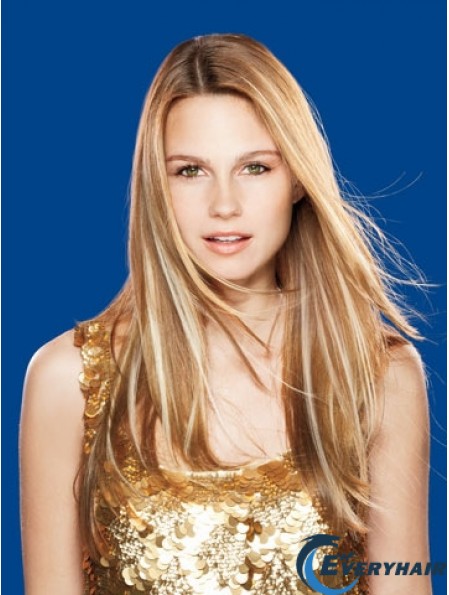 Straight Remy Human Hair Brown Top Weft Extensions