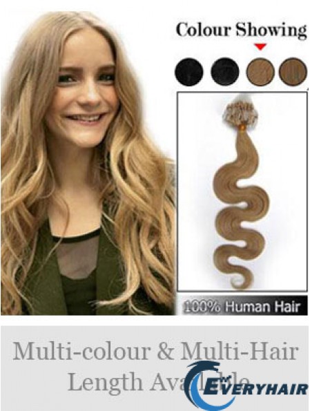 Stylish Blonde Wavy Micro Loop Ring Hair Extensions