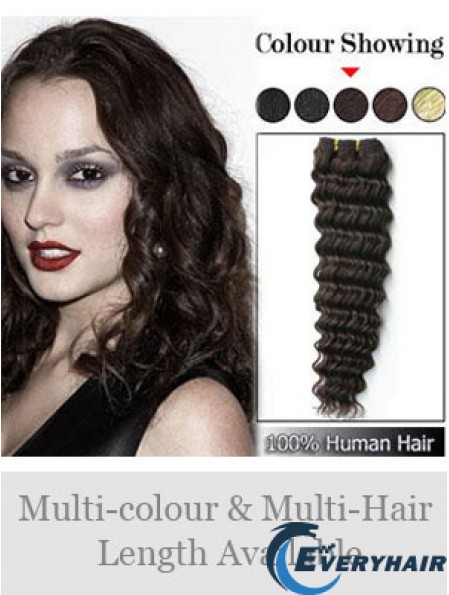 Wavy Remy Human Hair Brown Fabulous Weft Extensions