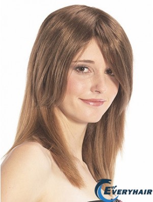Straight Auburn Designed Remy Human Hair Half Wigs