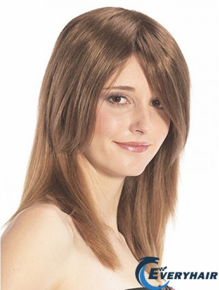 Straight Auburn Designed Remy Human Hair Half Wigs