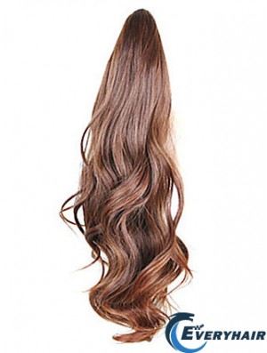 Style Wavy Brown Ponytails