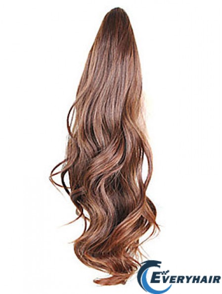Style Wavy Brown Ponytails