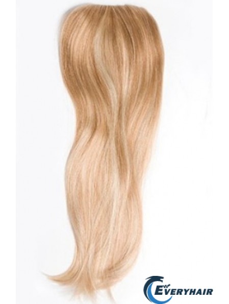 Cheapest Blonde Straight Remy Human Hair Clip In Hairpieces