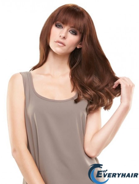 Modern Auburn Straight Remy Human Hair Clip In Hairpieces