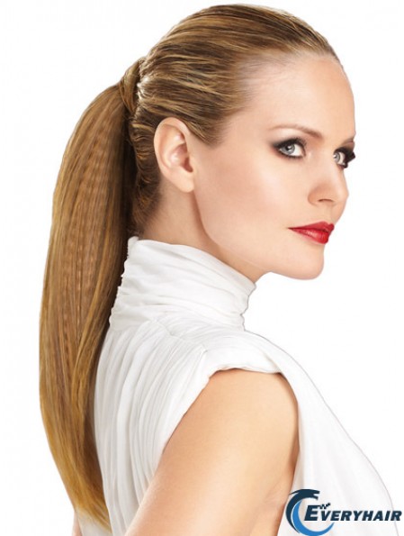 Modern Straight Brown Ponytails