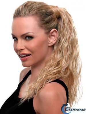 Canada Blonde Ponytail Wavy Style Long Length With Synthetic